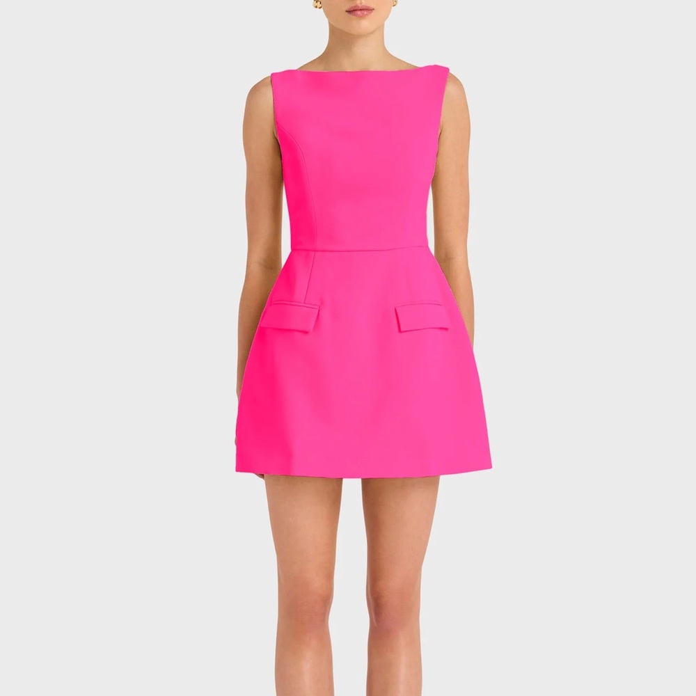 Amanda Uprichard Banco Pink Mini Dress